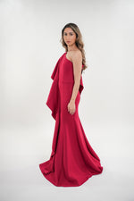 ഗാലറി വ്യൂവറിലേക്ക് ചിത്രം ലോഡ് ചെയ്യുക, Natalia ruffled asymmetrical one- shoulder maxi dress