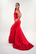 ഗാലറി വ്യൂവറിലേക്ക് ചിത്രം ലോഡ് ചെയ്യുക, Juliette ruffled long tiered sleeveless Maxi dress