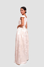 Load image into Gallery viewer, Storm Ombre Floral Print Pleated Sleeveless Maxi Dress