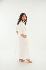 Load image into Gallery viewer, The Margot White minimalistic maxi dress