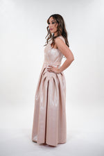 ഗാലറി വ്യൂവറിലേക്ക് ചിത്രം ലോഡ് ചെയ്യുക, Fiona corporate victorian sleeveless maxi dress with adjustable belt