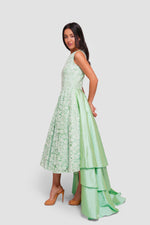 Load image into Gallery viewer, Maha Mint Green Taffeta Sleeveless Dress