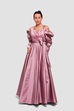 Load image into Gallery viewer, Kali Muted Mauve Taffeta