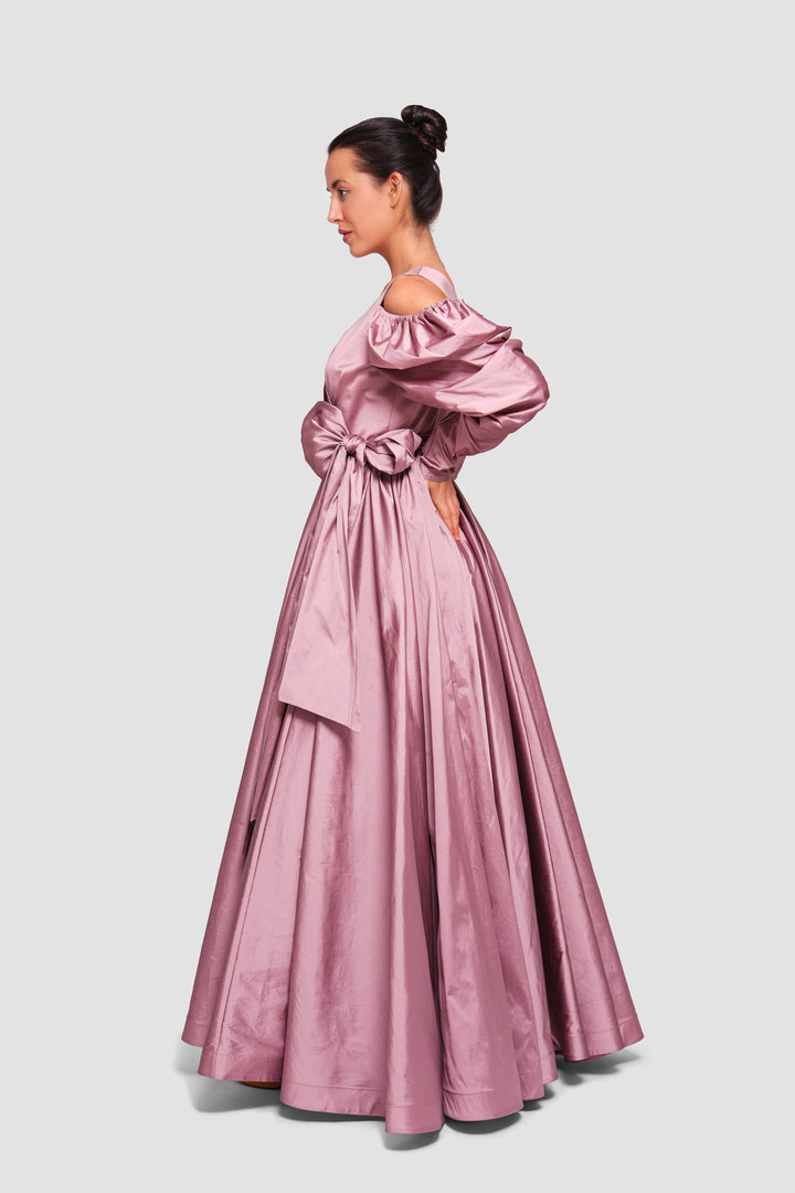 Kali Muted Mauve Taffeta