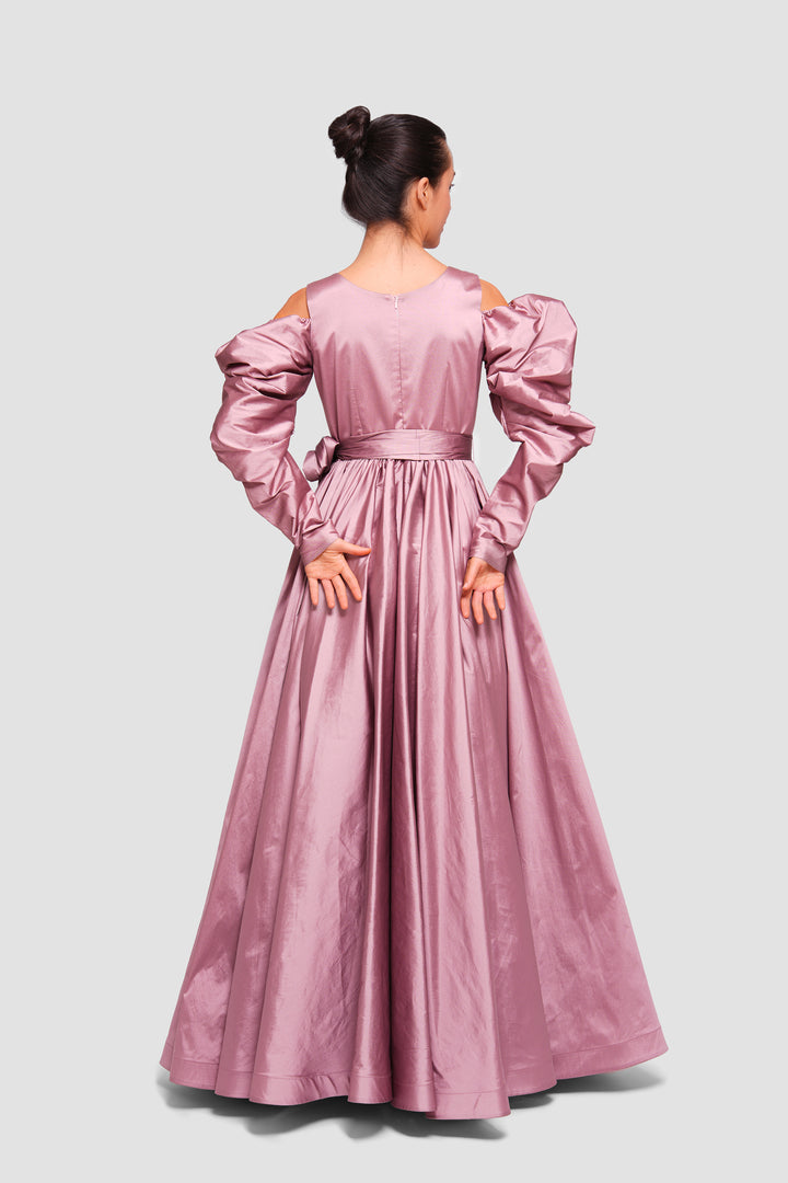 Kali Muted Mauve Taffeta