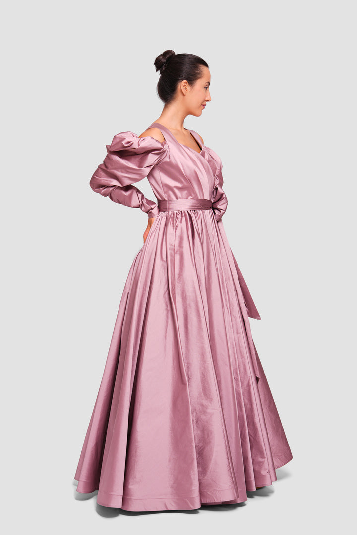 Kali Muted Mauve Taffeta