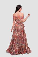 Load image into Gallery viewer, Kim Black And Silver Accents Off-shoulder Corset Maxi Dress
