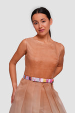 Load image into Gallery viewer, Abby Ombre Floral Print Pleated Sleeveless Maxi Dress