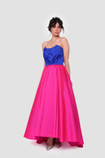 Load image into Gallery viewer, Tanya Strapless Sweetheart Pleated Maxi Dress