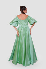 Load image into Gallery viewer, Sophia Mint Green Off-shoulder Maxi Dress