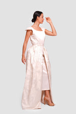 Load image into Gallery viewer, Storm Ombre Floral Print Pleated Sleeveless Maxi Dress