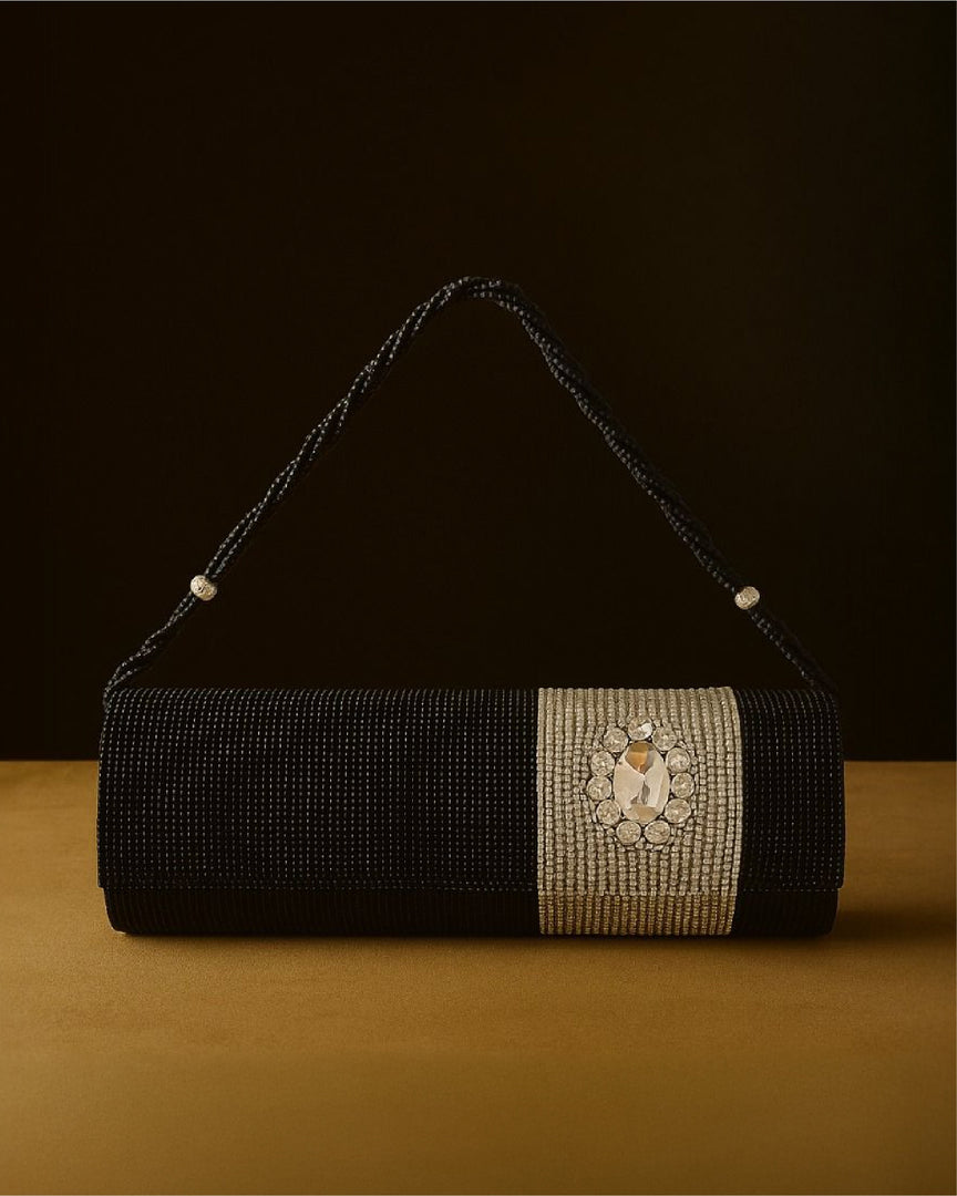 The Midnight Argent Barrel Bag
