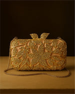Load image into Gallery viewer, The Rose Gold Petal Clutch